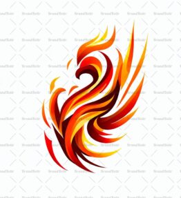 Abstrakte Feuerphönix